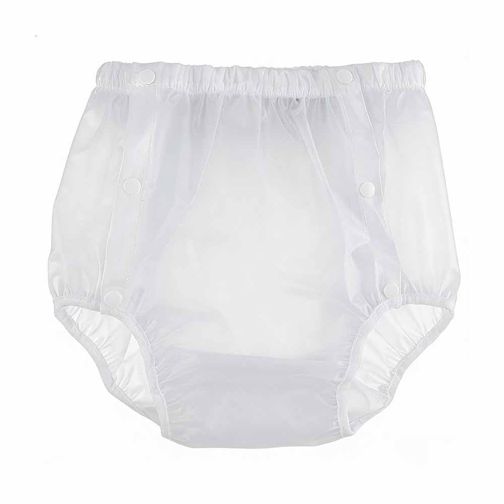 Reusable Incontinence Briefs Side Snap Closure, TPU Waterproof Adult Diaper Cover for Travel, Swimming, Post-Surgery Recovery
