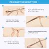 Firmoo Blue Light Glasses for Women/Men, Stylish Big Frame Blue Light Blocking Glasses for Computer, Pink Clear, KBT7277 1.25x view 4