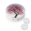 BTCOWZRV Japanese Cherry Tree Contact Lens Case with Mirror, Portable Contact Lens Box with Solution Bottle, Glasses Travel Holder with Tweezers, Contact Case Storage for Women Men view 1