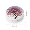 BTCOWZRV Japanese Cherry Tree Contact Lens Case with Mirror, Portable Contact Lens Box with Solution Bottle, Glasses Travel Holder with Tweezers, Contact Case Storage for Women Men view 2