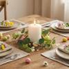 2-Pack Easter Candle Rings Spring Egg and Berry Candle Wreath with Faux Eucalyptus Small Floral Holder Ring for Seasonal Decor Easter Rings, Holder, Ring view 4