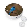 BTCOWZRV Blue Bird Contact Lens Case with Mirror, Portable Contact Lens Box with Solution Bottle, Glasses Travel Holder with Tweezers, Contact Case Storage for Women Men view 1