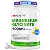 Magnesium Glycinate 400mg per Capsule 240 Capsules High Absorption Magnesium Supplement for Relaxation, Calmness & Muscle Support Gentle on Stomach - for Men and Women Made in USA view 1