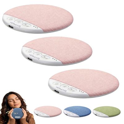 Bone Conduction Pillow Speaker, Bluetooth Under Headrest Sound Box with Timer, Ultra Thin Private Audio Machine for Sleeping, Wireless Bedside Music Aid, Portable Night Rest Gadget(3pcs#B)