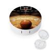 BTCOWZRV Basketball Contact Lens Case with Mirror, Portable Contact Lens Box with Solution Bottle, Glasses Travel Holder with Tweezers, Contact Case Storage for Women Men view 1