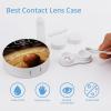 BTCOWZRV Basketball Contact Lens Case with Mirror, Portable Contact Lens Box with Solution Bottle, Glasses Travel Holder with Tweezers, Contact Case Storage for Women Men view 3