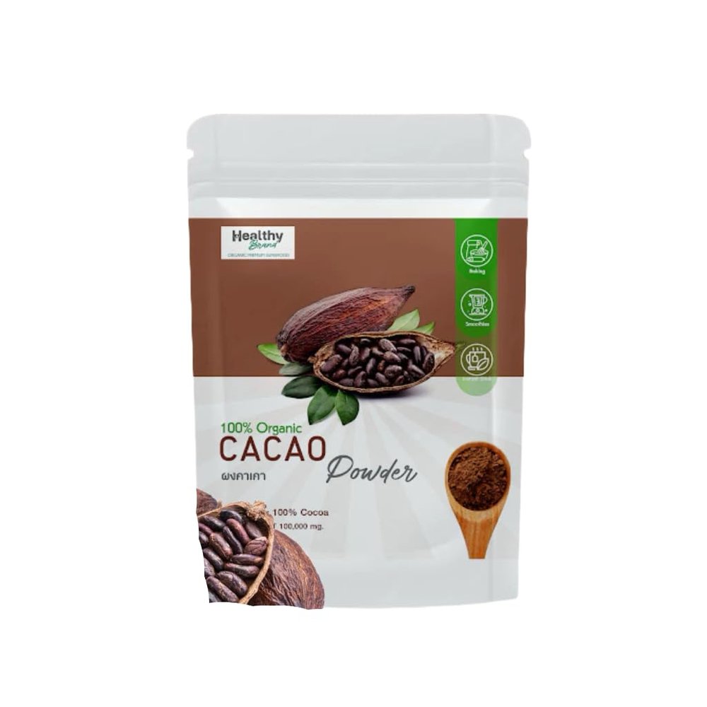 (Pack of 2) Cacao Powder Premium Unsweetened Cold-Pressed Cacao Rich Chocolate Flavor for Baking, Smoothies, and Hot Cocoa Vegan, Non-GMO, and Gluten-Free 100g
