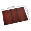 Red Wood Front Door Mat Waterproof Welcome Mats Absorbent Non-Slip Doormat Heavy Duty Entryway Rug Indoor Area Rug Low Profile Bath Mat for Home Outside Entrance 23.6"x15.7" view 2