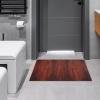 Red Wood Front Door Mat Waterproof Welcome Mats Absorbent Non-Slip Doormat Heavy Duty Entryway Rug Indoor Area Rug Low Profile Bath Mat for Home Outside Entrance 23.6"x15.7" view 4