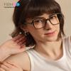 Firmoo Blue Light Blocking Glasses for Women/Men Anti Eyestrain Computer Eyeglasses Square Frame 1.0x Clear Pink view 3