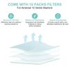 1 PC Filter Side Cover for Resmed AirSense 10/AirStart 10/AirCurve 10 with 10 Pack Filters Replacement CPAP Supplies and Accessories view 4