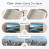 Ultra Light Anti Blue Presbyopic Glasses, Titanium Frame HD Reading Glasses with Spring Hinge, Auto Focus Glasses (Gold+silver,2.5) view 3