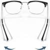 Ultra Light Anti Blue Presbyopic Glasses, Titanium Frame HD Reading Glasses with Spring Hinge, Auto Focus Glasses (Gold+silver,2.5) view 4