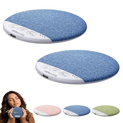 Bone Conduction Pillow Speaker, Bluetooth Under Headrest Sound Box with Timer, Ultra Thin Private Audio Machine for Sleeping, Wireless Bedside Music Aid, Portable Night Rest Gadget(2pcs#A)