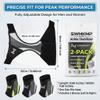 2 Pack Ankle Brace Adjustable Lace Up Support Sleeve Basketball Stabilizer Straps Compression Braces for Men Women Running Soccer Sprained Recovery Lightweight Breathable Protector(Green+Purple) view 4