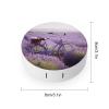 BTCOWZRV Lavender Field Bike Contact Lens Case with Mirror, Portable Contact Lens Box with Solution Bottle, Glasses Travel Holder with Tweezers, Contact Case Storage for Women Men view 2