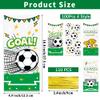 100PCS Soccer Cellophane Treat Bags - Clear Plastic Goodie Bags with 110 Gold Twist Ties - Soccer Party Favor Bags for Candy, Snacks, Game Day, Sports Events, Football Theme Parties & School Activities view 2