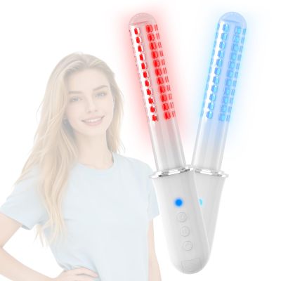LED Personal Care Light Device with Red & Blue Light, Portable Hygiene Care Wand for Women Home-Use, Auto 35-Min Timer, USB Rechargeable Wellness Tool for Daily Care