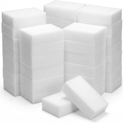 150 Count Eraser Sponges for Cleaning, Premium Melamine Sponges with Decontamination, for Floors, Kitchen, Bathroom, Baseboards and Walls, White Cleaning Erasers for Everyday Household Use