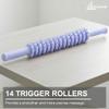 LEZER Flexible Massage Stick 21.7" Muscle Roller, 14 Roller Trigger Point, Deep Tissue Myofascial Release & Muscle Recovery, Bendable Body Massager for Neck, Back & Legs view 3