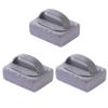 3-Pack Pool Cleaning Pumice Stone & BBQ Grill Cleaning Block, Handheld Scrubber for Removing Hard Water Stains, Grease & Burnt Marks, Safe on Tile and Grate, Gray(3pcs) view 3
