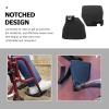TEHAUX Replacement Wheelchair Footplates 1 Pair Elevating Footrest Stable Footrest for Elderly and Patient Mobility Support view 3