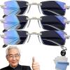 2026 New Clarity Blue Auto Focus Glasses Self Adjusting for Women Men, Blocker Clarity Glasses (3pcs) view 1