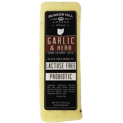 Garlic & Herb Yogurt Cultured Cheese Lactose Free 8 oz (Pack of 3)