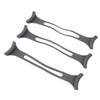 OATIPHO 3 Pcs Gray Mask Extender Strap with Ear Rope Buckle, Long Face Mask Cord Extension for Ear Protection and Relief, Comfortable Fit for Medical and Daily Use view 1