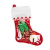 ClearBags Stocking Shaped Clear Zipper Pouch with Pre-Printed Red Trim and Hanging Hole Food Safe Stand Up Holiday Packaging Bag for Candy Treats and Gifts 10 x 16 SP8SZ view 2