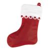 ClearBags Stocking Shaped Clear Zipper Pouch with Pre-Printed Red Trim and Hanging Hole Food Safe Stand Up Holiday Packaging Bag for Candy Treats and Gifts 10 x 16 SP8SZ view 3