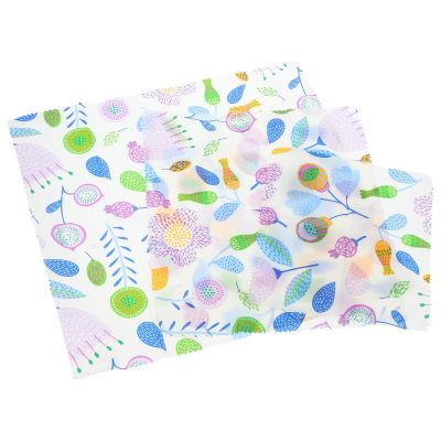 Homoyoyo Reusable Organic Beeswax Food Wrap Set 3pcs (s, M, L) Natural Cotton Sandwich Food Storage Wraps for Kitchen Fresh Keeping and Leftovers