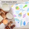 Homoyoyo Reusable Organic Beeswax Food Wrap Set 3pcs (s, M, L) Natural Cotton Sandwich Food Storage Wraps for Kitchen Fresh Keeping and Leftovers view 4