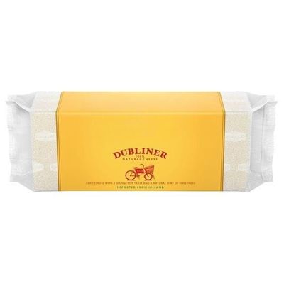 Dubliner Imported Irish Cheese, Milk From Grass-fed Cows; Imported from Ireland; Natural Cheese; Aged with a Distinctive Taste and a Natural Hint of Sweetness; Keep Refrigerated. [ 28.8 oz, 1.8 lb ]