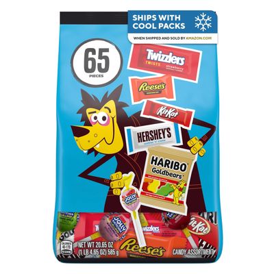 Hershey Assorted, Halloween Candy Variety Bag, 20.65 oz (65 Pieces)