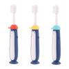JEWEDECO 3pcs Toothbrush Set Soft Bristles Manual Cartoon Teeth Cleaning Brush for Boys and Ages 3-12 with Blue, Yellow, and Red Colors Random Color view 1