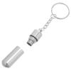 Abaodam Portable Stainless Steel Cigar Punch Keychain, Silver Hole Cutter Tool for Travel and Outdoor Use, Compact Cigar Accessory with Sturdy Blade view 1