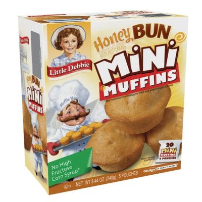 Honey Bun Mini Muffins, 8.44oz, 20 muffins per box (3 boxes)