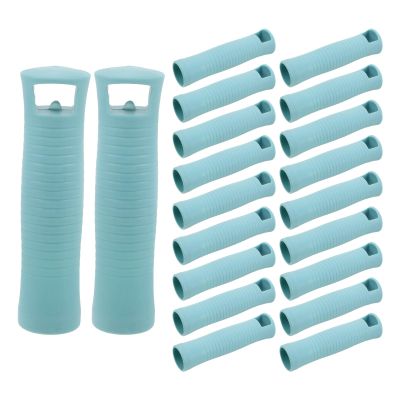 SOESFOUFU 30pcs Mop Rod End Cap Replacement, 2.5 Cm/1 Inch Handle End Protector for Broom, Plastic Extension Pole Attachments for Household Cleaning Green