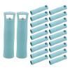 SOESFOUFU 30pcs Mop Rod End Cap Replacement, 2.5 Cm/1 Inch Handle End Protector for Broom, Plastic Extension Pole Attachments for Household Cleaning Green view 1