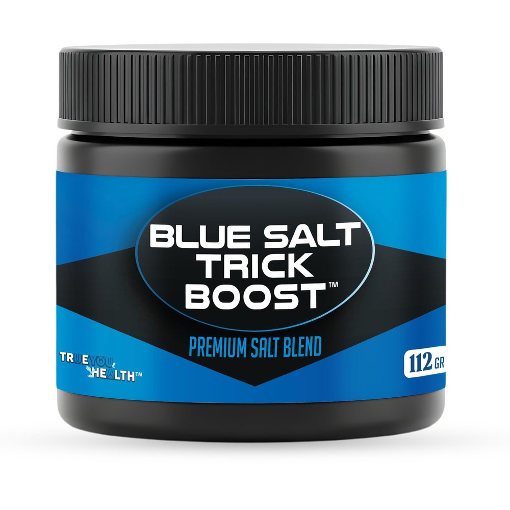Blue Salt Trick Boost - Premium Mineral Salt Blend - Our Best Blue Salt for Men and Women - Persian Blue, Hawaiian Black, Celtic Sea - All Purpose Specialty Salts