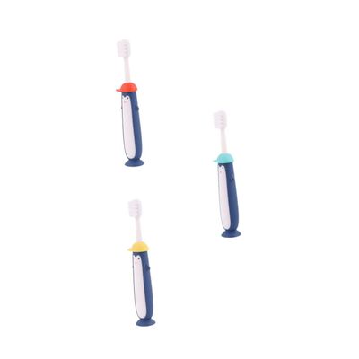 DECHOUS Cartoon Toothbrush 3pcs Soft Bristles Manual Toothbrushes for Ages 3-12, Colorful Training Dental Care Tools for s Teeth Cleaning and Oral Hygiene Random Color