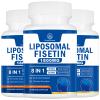 1800mg Fisetin Supplement - Advanced Liposomal Delivery 98% Pure Fisetin Antioxidant for Healthy Aging Non-GMO - 180 Capsules view 1