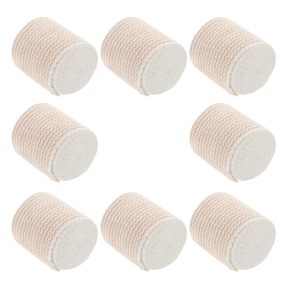 SUPVOX 8pcs Athletic Elastic Bandage Wraps 5cm X 4.5m Cotton Sports Tape with Hook and Loop Closure Breathable Compression Support for Wrist Ankle Knee Injury Prevention