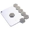 Shungite Stickers for Cell Phone - Harmonizing Shield Defense - Qty: 6 pcs Pack - Comes with Certificate (# HEX Large) view 1
