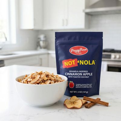 AIP Granola Cereal Grain Free & Gluten Free, No Oats or Nuts, Toasted Coconut Apple Cinnamon | NOT*NOLA by Penny Rose Foods, 5 oz