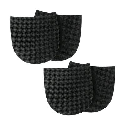 UUYYEO 2 Pairs Shoe Repair Rubber Heels Boot Replacement Heel Caps Tips Anti Slip Shoe Repair Cushion Pads Rubber Sole Protectors Shoe Bottom Repairing Material for Sneakers Boots