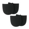UUYYEO 2 Pairs Shoe Repair Rubber Heels Boot Replacement Heel Caps Tips Anti Slip Shoe Repair Cushion Pads Rubber Sole Protectors Shoe Bottom Repairing Material for Sneakers Boots view 1