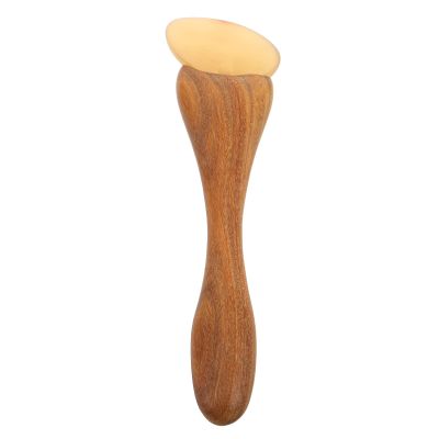 CIMAXIC Wooden Eye Massager Stick: Horn Scraping Head Gua Sha - Face Massage Tool for Muscle Relief - Face Eye Care Tool with Sandalwood Handle to Relax