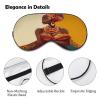 Traditional African Girl Painting Sleep Mask Adjustable Light Blocking Blindfold Soft Breathable Eye Mask Eyeshade Night Eye Cover Night Blindfold Sleep Shade Cover for Travel Yoga Nap view 3